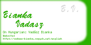 bianka vadasz business card